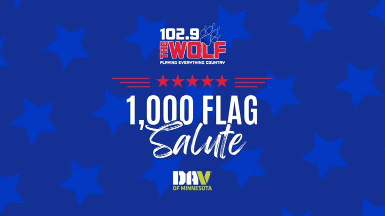 1000 Flag Salute at Savers Store Apple Valley