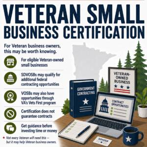Minnesota State Veterans Benefits – Veteran Small Business Certification